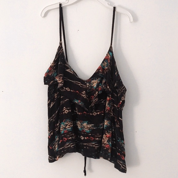 Black Aztec pattern tank top - Picture 1 of 4
